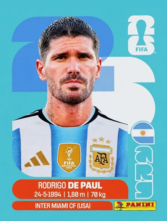 Postal ARG14 Rodrigo De Paul