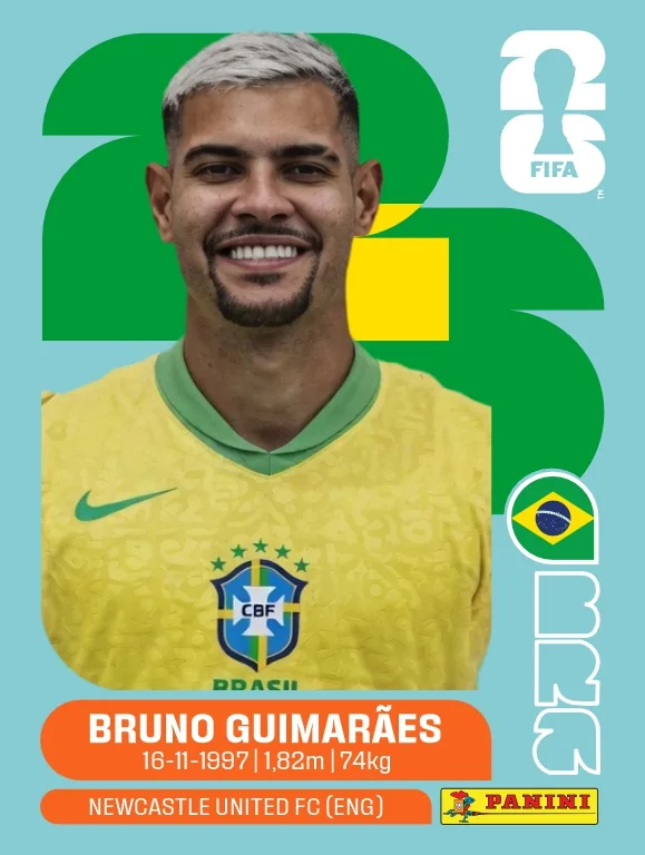 Postal BRA8 Bruno Guimaraes