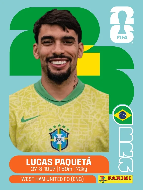 Postal BRA9 Lucas Paqueta