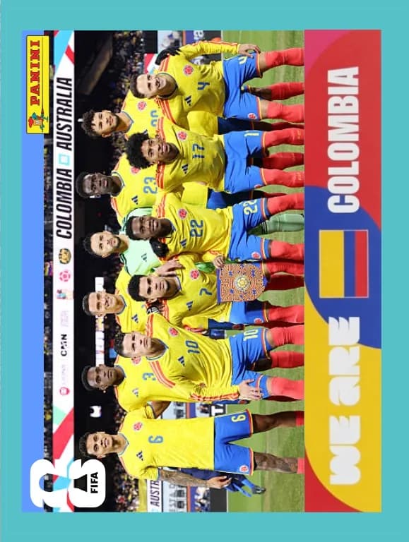Postal COL2 Equipo Colombia