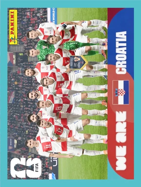 Postal CRO2 Equipo Croacia