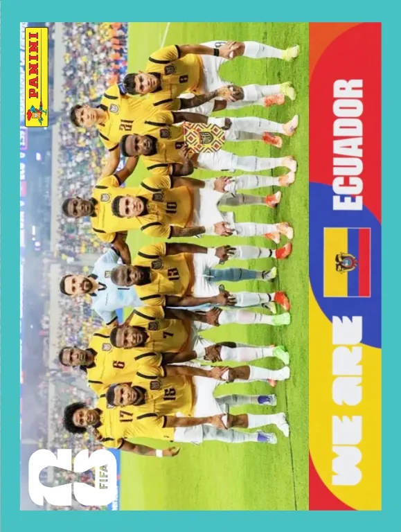 Postal ECU2 Equipo Ecuador