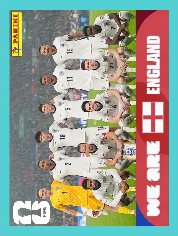 Postal ENG2 Equipo Inglaterra