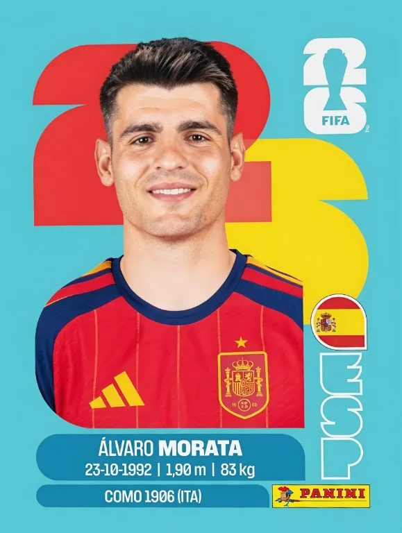 Postal ESP8 Alvaro Morata
