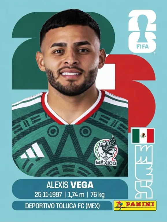Postal MEX18 Alexis Vega