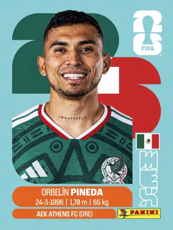 Postal MEX9 Orbelin Pineda