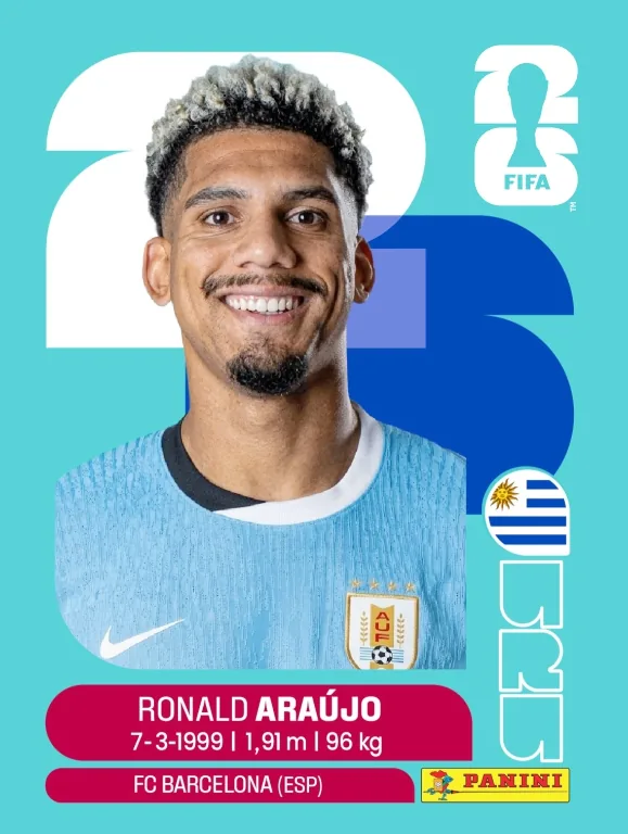 Postal URU15 Ronald Araujo