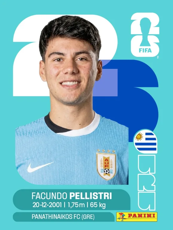 Postal URU6 Facundo Pellistri