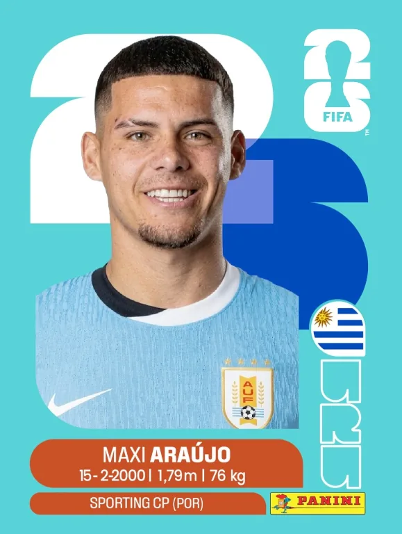 Postal URU9 Maxi Araujo
